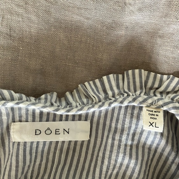 DÔEN Lydia Savoie Stripe Cottagecore Top - Size XL - Picture 8 of 10